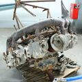 двигатель М-25В, Музей авиации Северного флота, Сафоново, Мурманская область, Россия