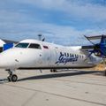 Bombardier Dash 8 (DHC-8-314A) авиакомпании Якутия, VQ-BVU, аэропорт Якутска, Россия