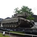 основной боевой танк Leopard-1 на железнодорожной платформе Elsenbahnflachwagen DB 322, German Tank Museum, Munster, Germany